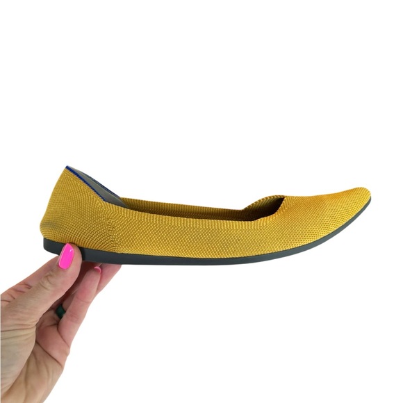 Rothy's Shoes - Rothy’s The Point Flats Mustard Yellow Knit Women’s 10 W10